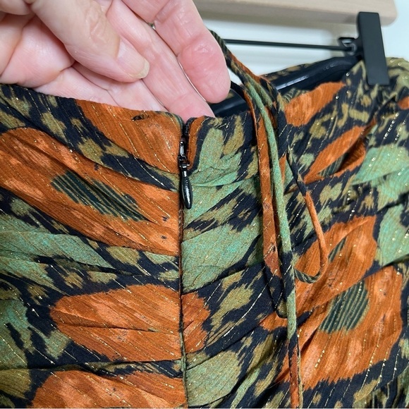 Ulla Johnson Evanthe Fit & Flare Halter Floral Chiffon Dress Midi wedding guest - Picture 11 of 16